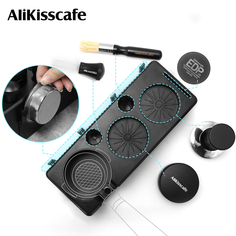 Coffee Equipment Tools - AliKisscafe-estación de compactación de café, soporte