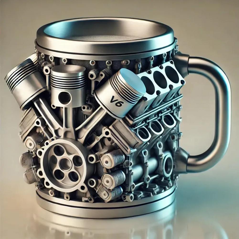 Coffee Equipment Home - Taza con diseño de motores 3d,