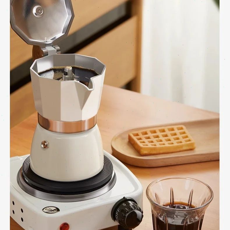 Coffee Equipment Tools - Olla Moka de fondo redondo, cafetera