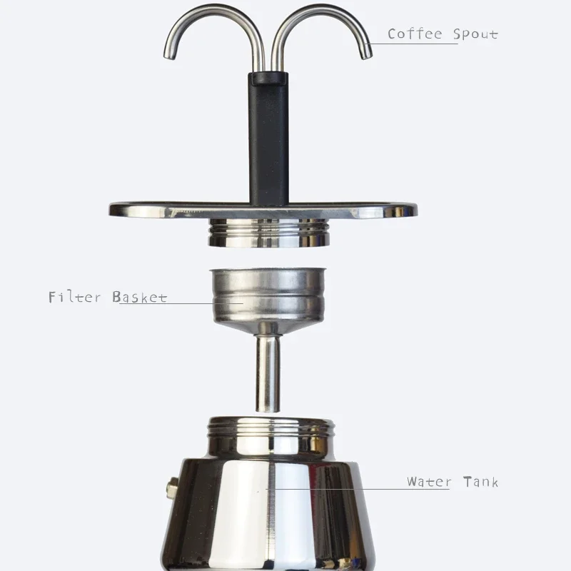 Mini olla Moka de 200ML, doble - Coffee Equipment Tools reseña y precio