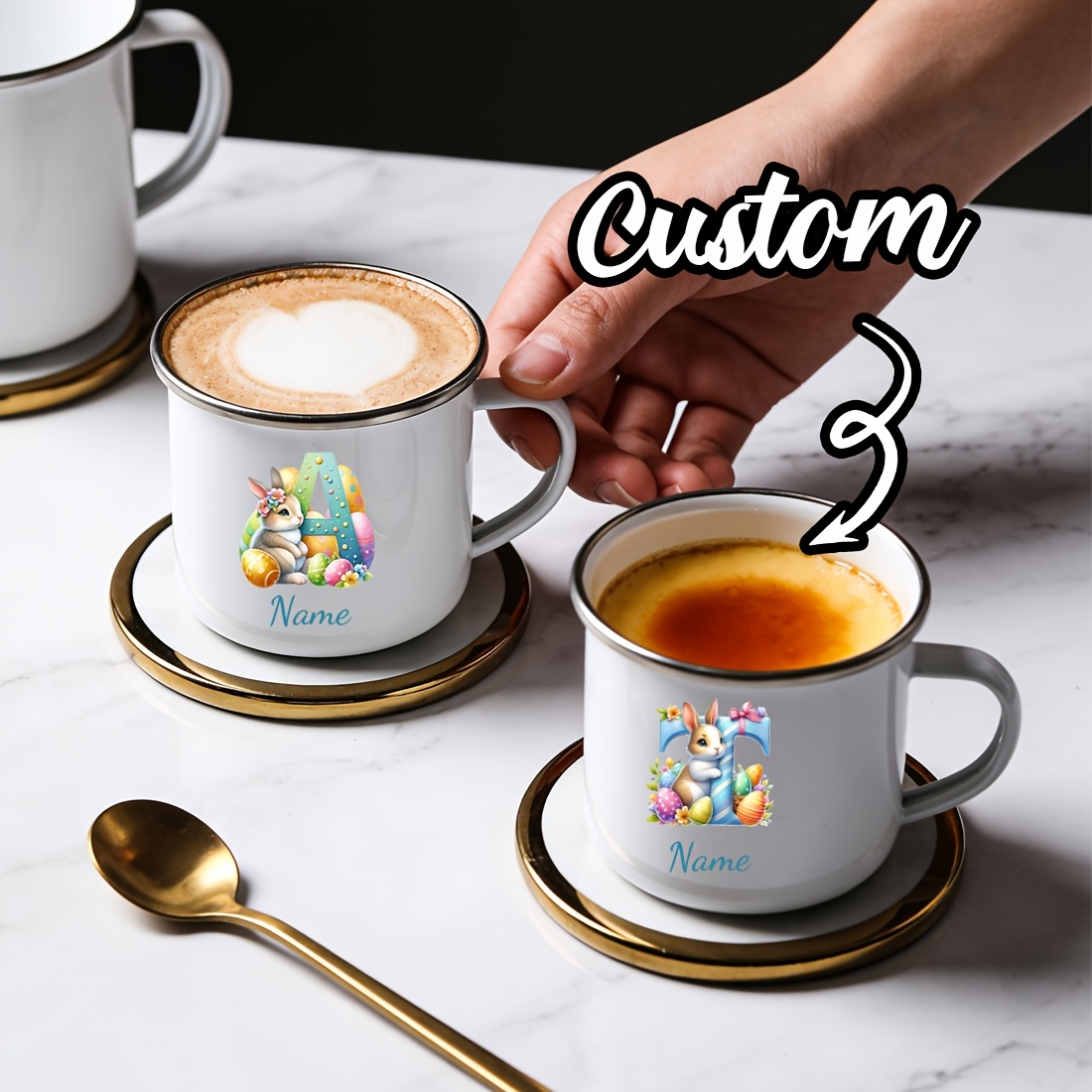 Taza Personalizada con Inicial - Coffee Equipment With Name reseña y precio