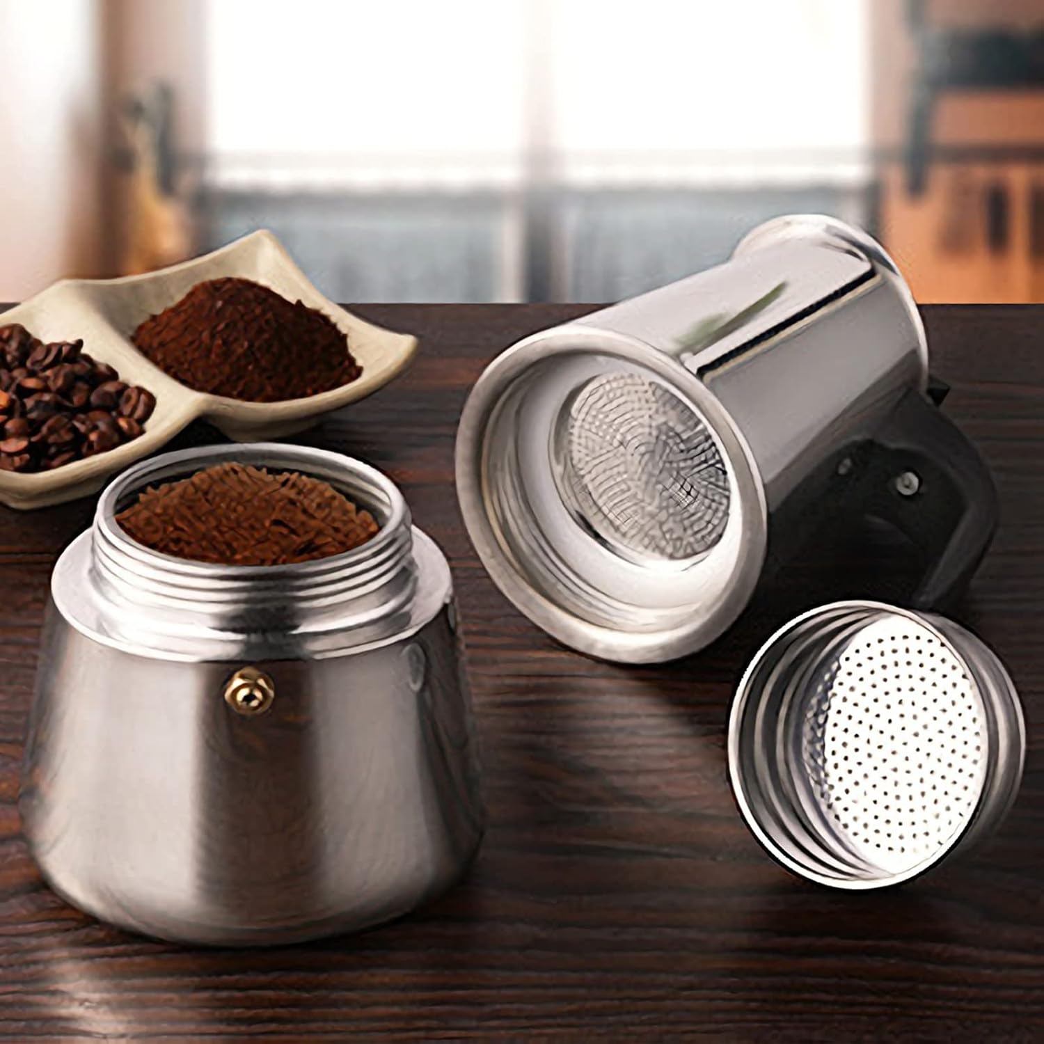 4/6/9 tazas Moka Pot Caffe Taz - Coffee Equipment Tools reseña y precio