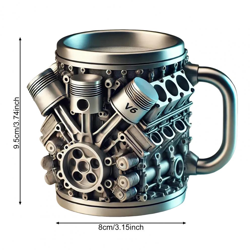 Taza con diseño de motores 3d, - Coffee Equipment Home reseña y precio