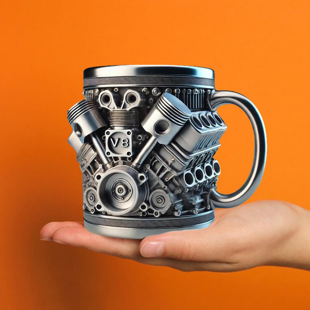 Taza con diseño de motores 3d, - Coffee Equipment Home reseña y precio