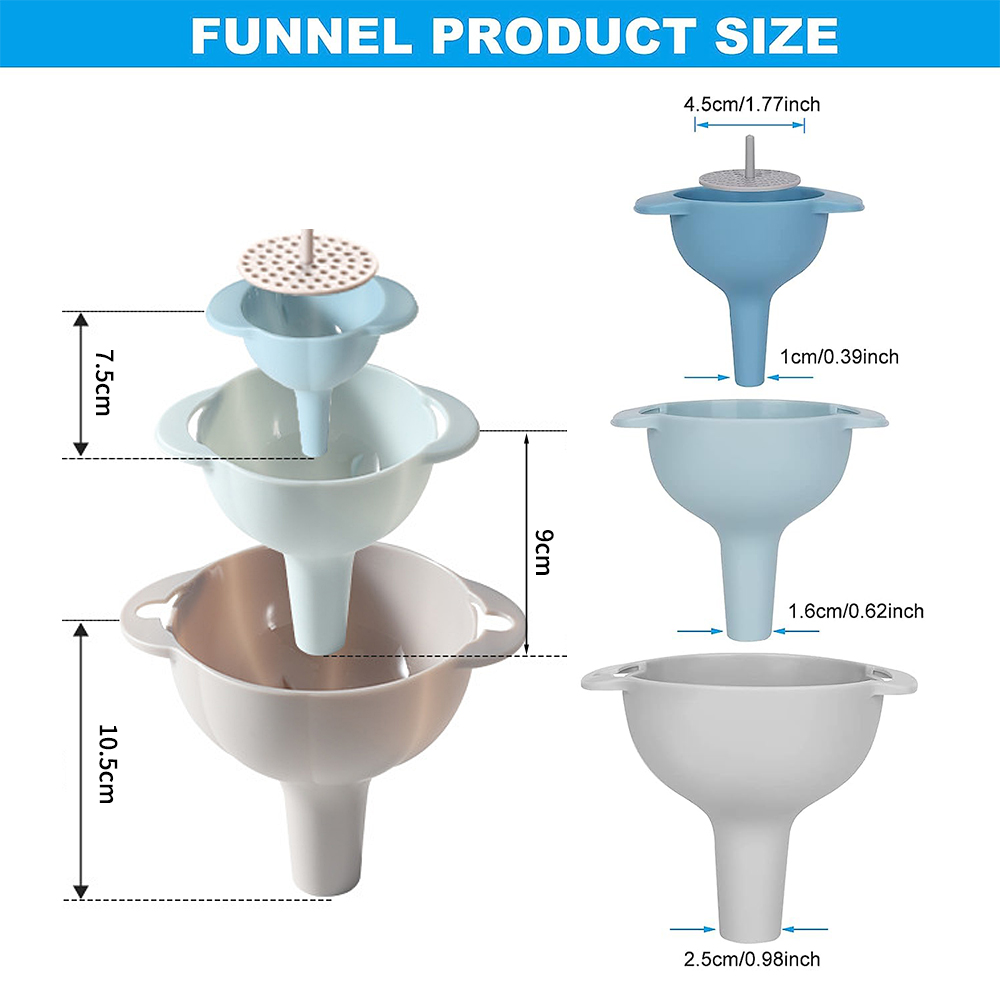 Embudos de cocina 4 en 1 para  - Dosing Funnel Ring reseña y precio